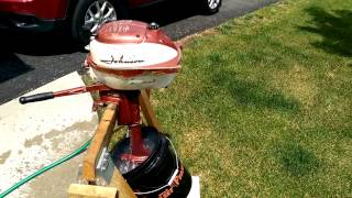 1958 Johnson 3hp Outboard resurrected.