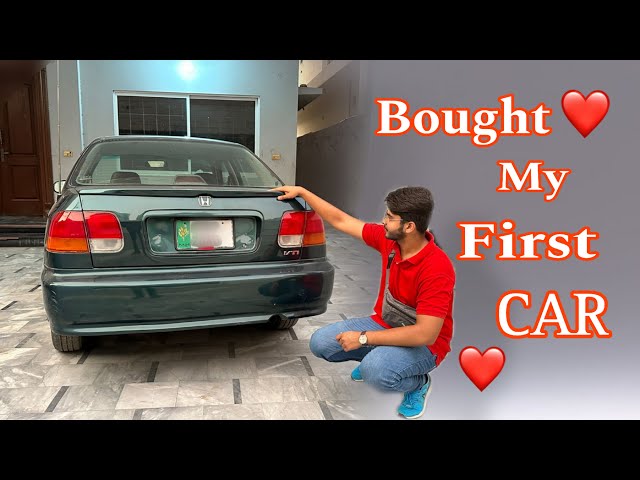 I bought My dream car😍 | project car inshaAllah soon❤️🥺|honda civic ek| first project car|talha96 class=