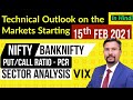 Technical Outlook on the Markets for the week starting 15th February 2021.