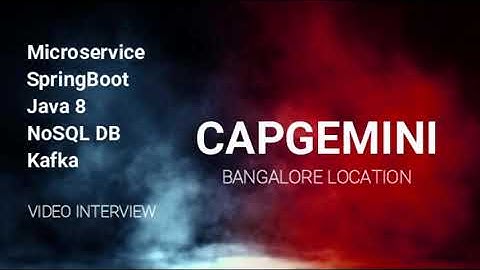 SELECTED | CAPGEMENI BANGALORE | Java microservice spring boot real time interview | Teams interview