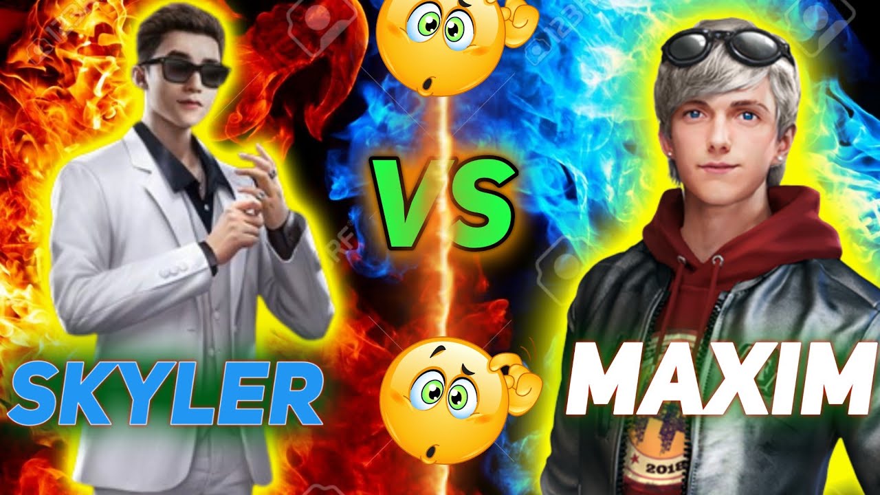 SKYLER VS MAXIM 😮|| best gameplay 🥱|| garena free fire