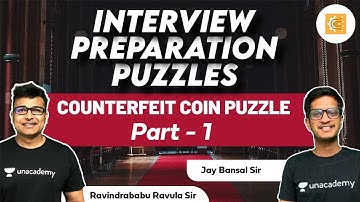 Counterfeit Coin Puzzle Part I | Interview Preparation Puzzles | Ravindrababu Ravula | Jay Bansal