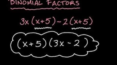 Common Binomial Factors