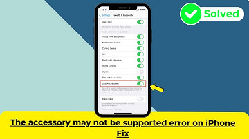The accessory may not be supported error on iPhone Fix | 2024