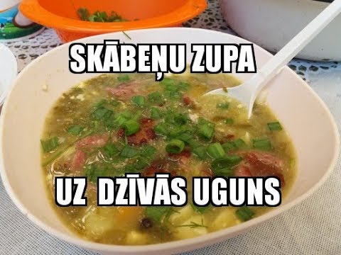 Video: Zupa Ar Sēnēm Un Skābenēm