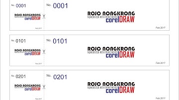 Numerator With Print Merge CorelDRAW / no Excel