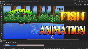 How to animate Fish and Water in adobe animate/ Machali ka Animation / Hindi Tutorial
