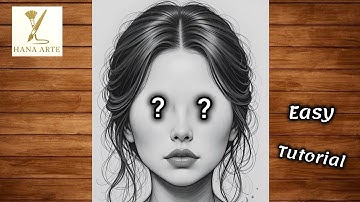 How to Draw Realistic Eyes and Eyebrows with Charcoal | Easy Step by Step Tutorial