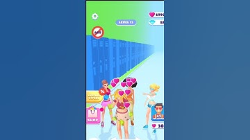 Makeover Run! All Levels gameplay walkthrough Lvls 12-13 (Android,ios) #shorts