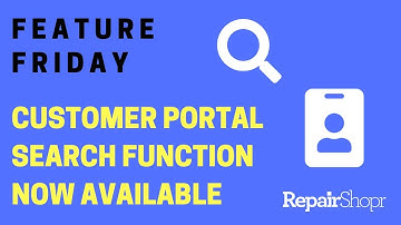 Feature Friday - Customer Portal Search Functions Added