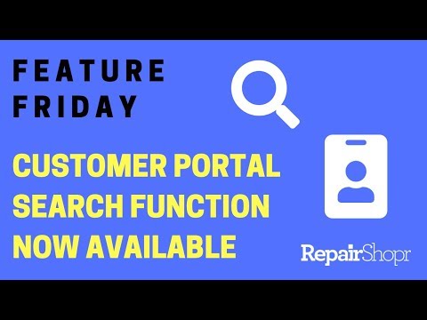 Feature Friday - Customer Portal Search Functions Added
