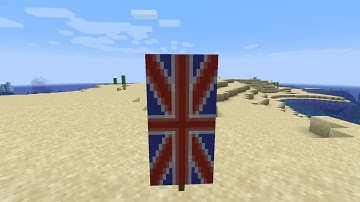 How to make the United Kingdom flag in Minecraft