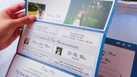 Thiệp cưới in hình dạng Facebook - thiệp cưới đẹp tại BMT