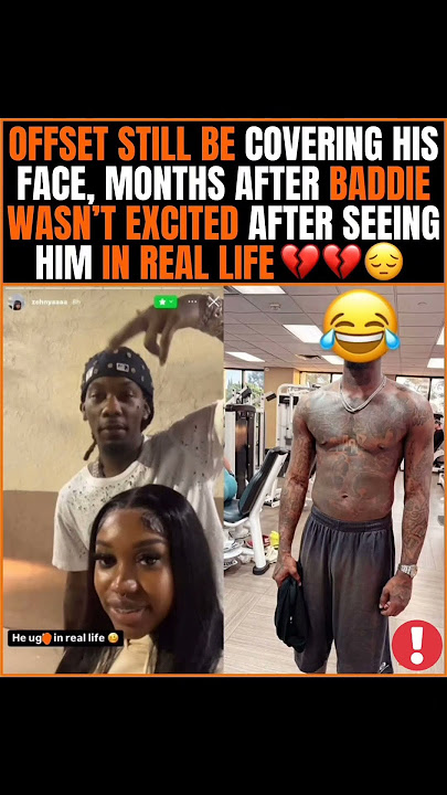 Offset Refuses to Show His Face 😷 Ever Since SHE Saw Him IRL #offset #baddie #shorts #viralvideo