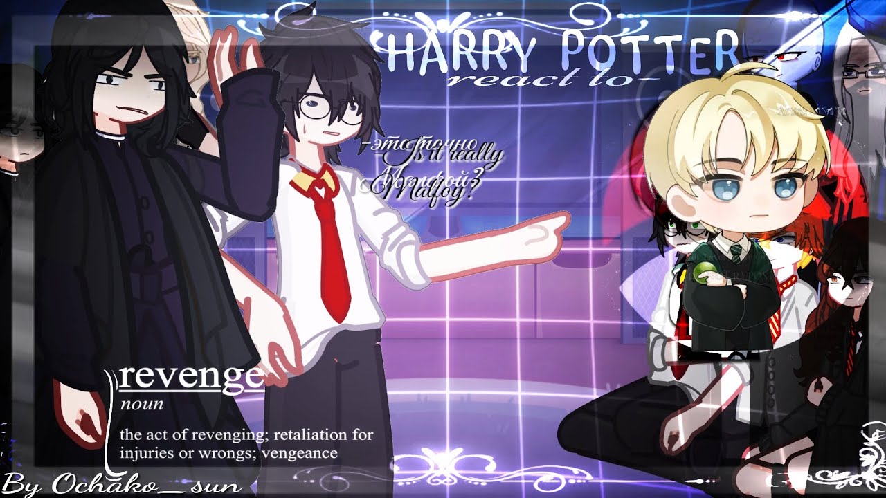 Harry Potter react to Draco as Sasuke |0.5X| Реакция Гарри Поттер на Драко как Саске /ЗАКАЗ