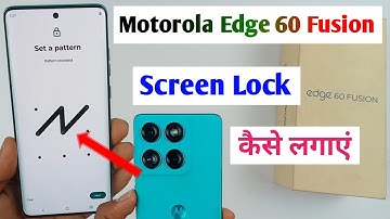 motorola edge 60 fusion me screen lock kaise lagaye / how to set screen lock in moto edge 60 fusion