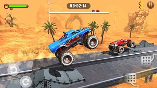 Offroad Monster Truck Driving Simulator - Impossible Jeep Stunt Ramp Racing 3D - Android GamePlay #3 screenshot 3