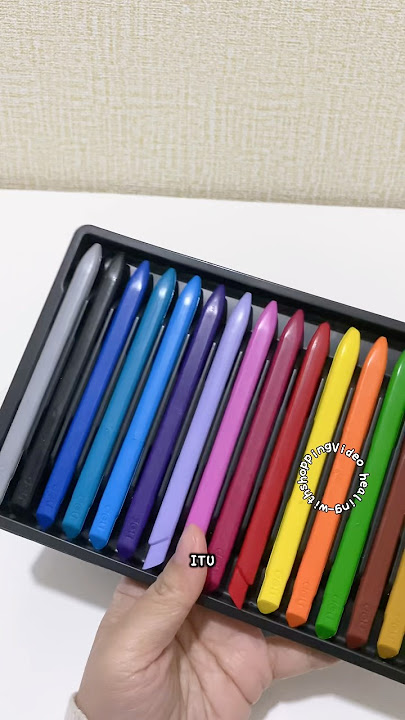 Crayons that don't smudge in your hands #crayon #cheapcrayon