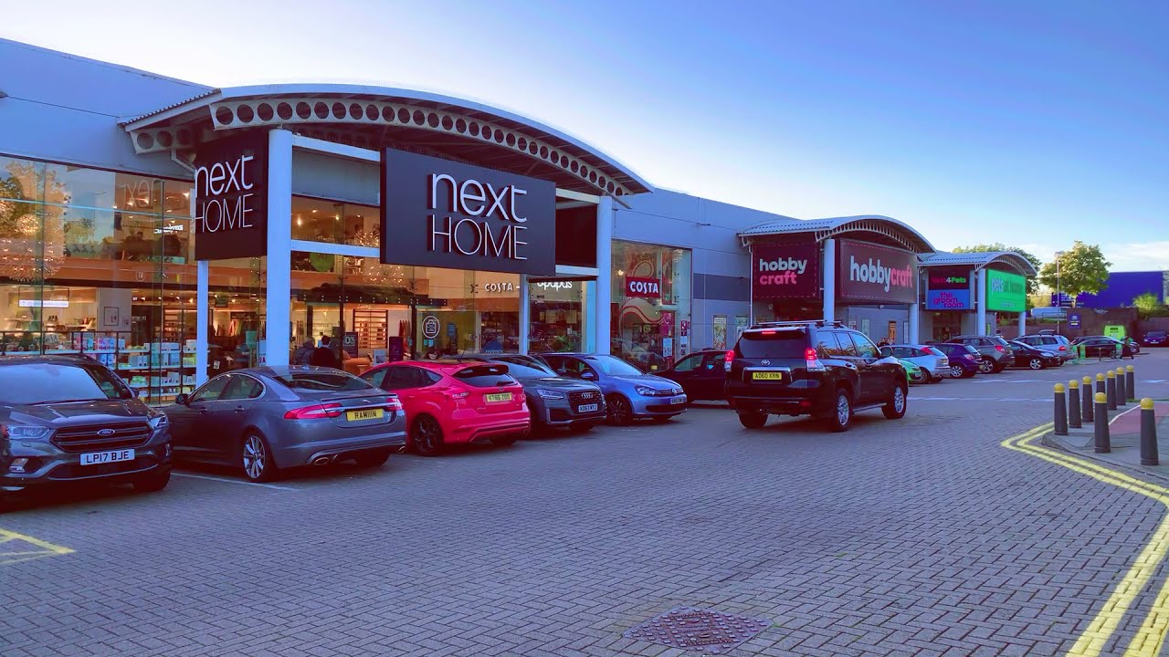 Central Retail Park Tour. Milton Keynes Buckinghamshire England
