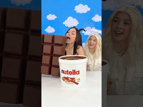 Angel Vs Demon Giant Chocolate Bar Vs Nutella
