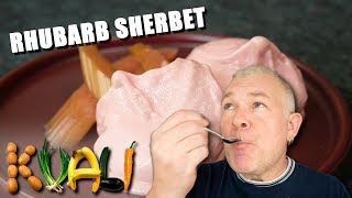 Rhubarb Sherbet - Rhubarb Ice Cream - The Sherbet Method