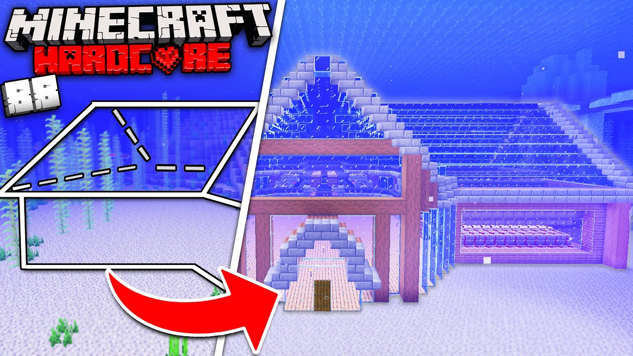 I Built A GIANT Underwater Base In Hardcore Minecraft! (#88) - YouTube