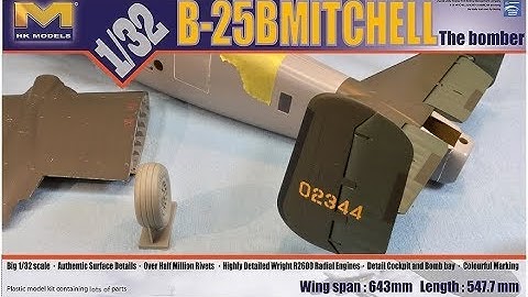 1/32 HK B-25B DOOLITTLE BUILD PART 13