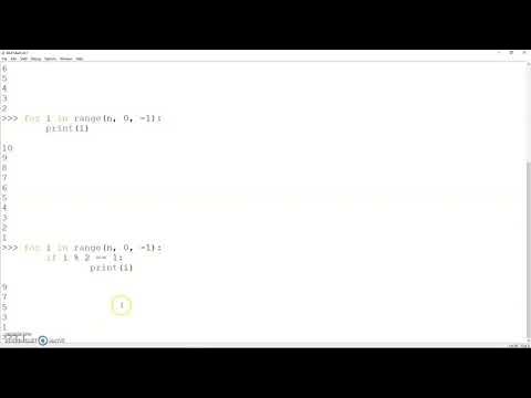 Python - For petlja - Neparni brojevi do n unatrag - YouTube