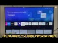 How to application download lg webos smart tv 2023  lg tv app store demo  with internet setting