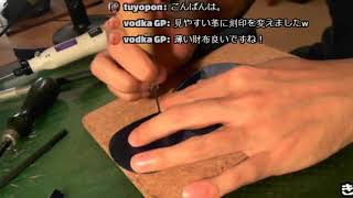 レザークラフト作業放送 leather craft