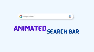 Search Bar using HTML CSS JavaScript
