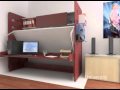 Hiddenbed space saving bed / desk system