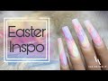 Easy Easter Nail Art Tutorial | Pastel Marble Inks | DIY Nail Art | Acrylic Nails