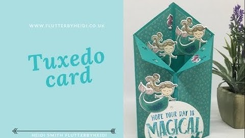 How to make a Tuxedo Card Fun Fold CRAFT HOW TO Fun Fold #60