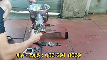 Báo giá cối đùn thịt 12 gang chuyên đùn cám gà , cám chim , xay thịt giá rẻ