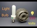 Light Bulb 220 Volts Free Energy Generator , Experiment Electric Science 2019