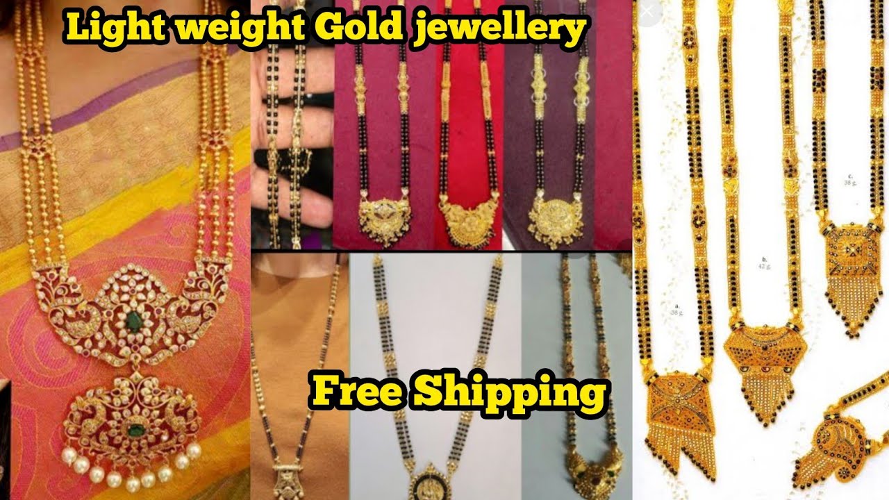 Light weight Gold jewellery With Prices 