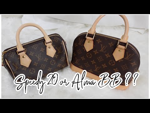 LOUIS VUITTON NANO SPEEDY VS ALMA BB