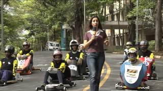 Estudantes da USP fazem corrida com carrinhos de Rolimã