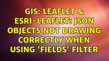 GIS: Leaflet & Esri-Leaflet: JSON objects not drawing correctly when using 