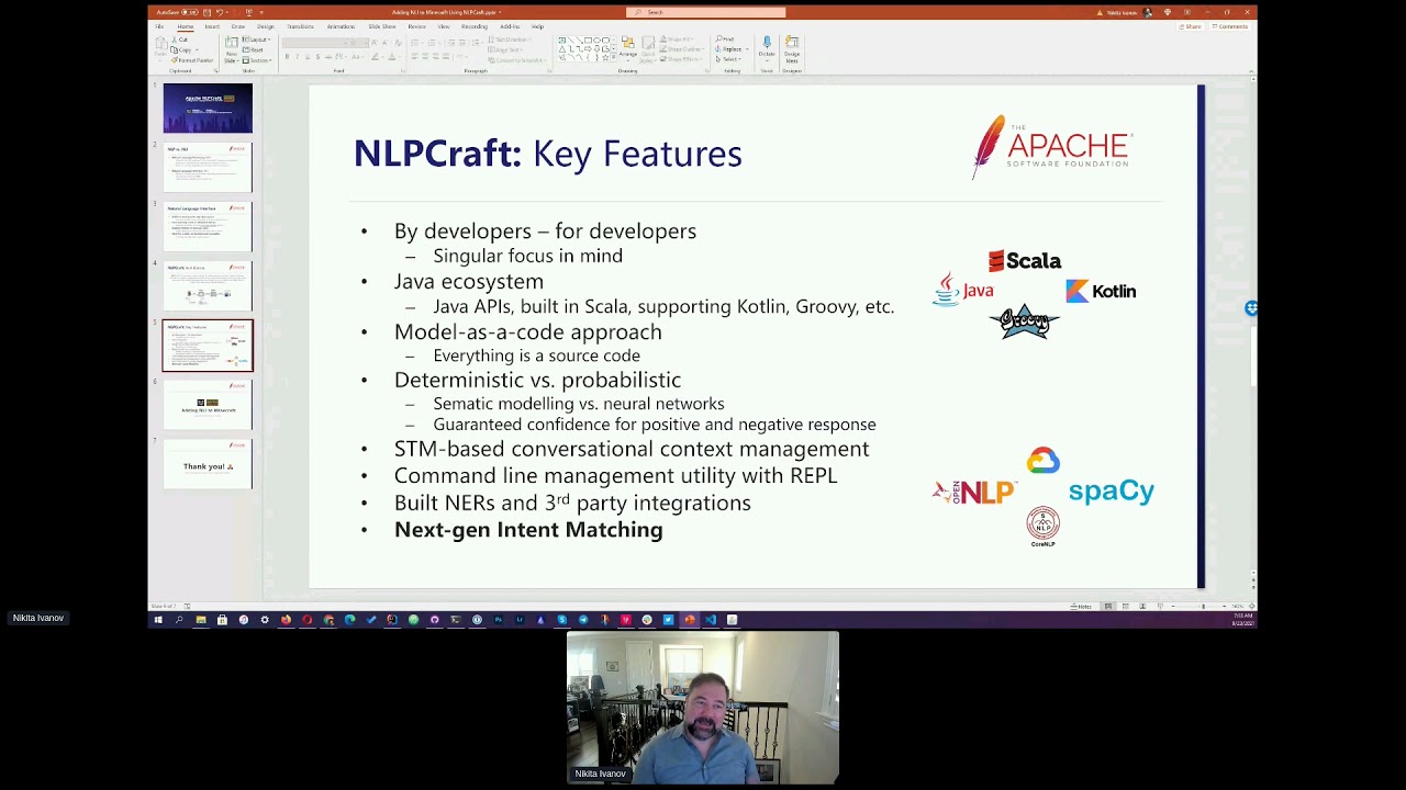 Adding Natural Language Interface To Minecraft Using Apache NLPCraft - Sergey Kamov, Nikita Ivanov