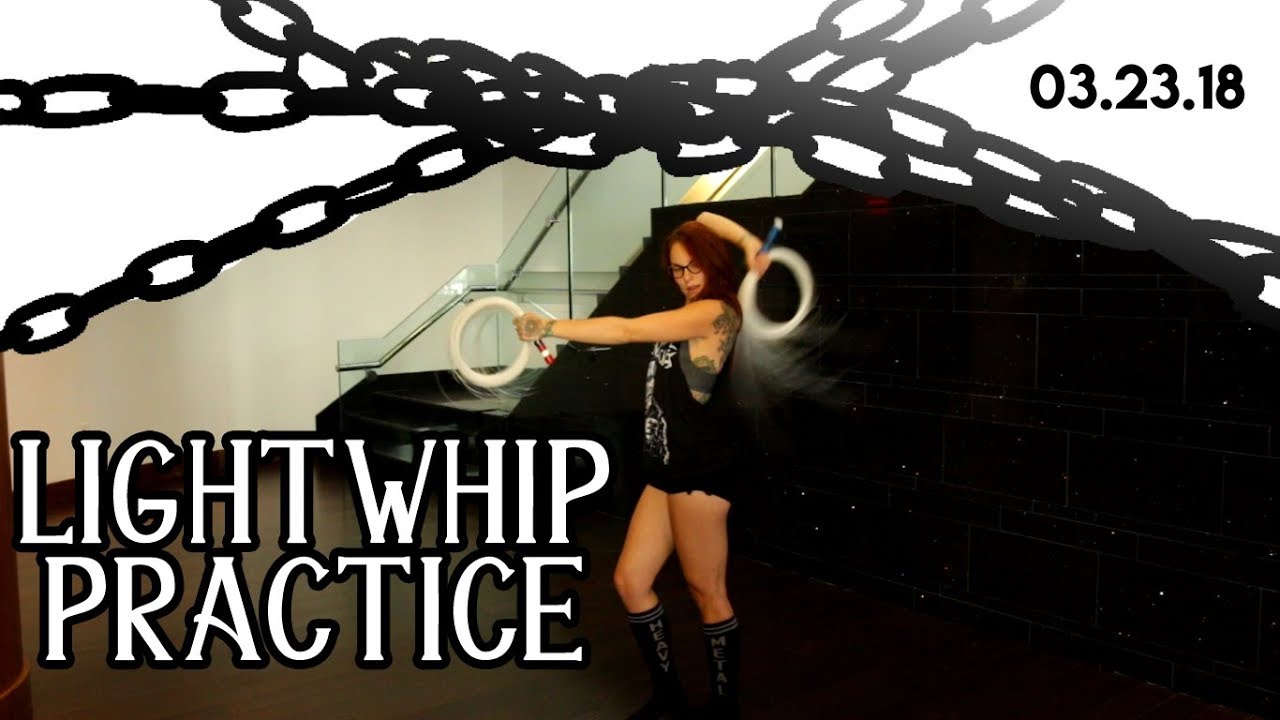 Light Whipping | Light Whip Practice | BitWhip Fiber Optic Whip by Ants on a Melon