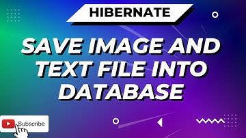 how to save images and files into database using hibernate| save image into database using hibernate