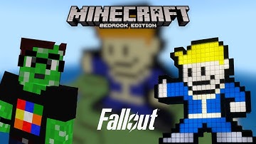 Fallout Vault Boy Real-World Figure Built in Minecraft #minecraft #minecraftbuild
