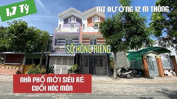 Nhà Bán Giá Rẻ 4x12 giá 1,7 Tỷ cuối Hóc Môn, gần kcn Xuyên Á, Nguyễn Văn Bứa TL9