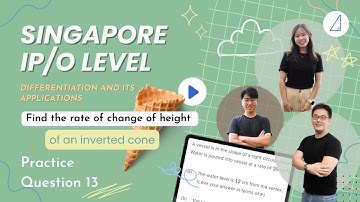 🧮Applications of Differentiation🧮: Find the Rate of Change of Height of an Inverted Cone