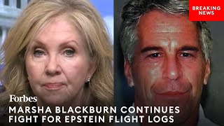 BREAKING: Marsha Blackburn Calls Out Durbin, Wray As She Battles For Jeffrey Epstein Flight Logs