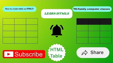 HTML Table, Table, Zebra strip