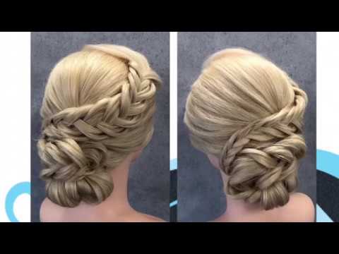 Verbazingwekkend Opsteken met visgraat vlechten, updo with fishtail braids - YouTube TD-47