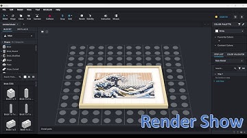Lego set: Art:31208 in Bricklink Studio (Render Show)